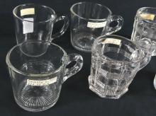 6 ANTIQUE CUSTARD CUPS
