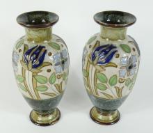 PAIR ROYAL DOULTON VASES