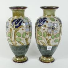 PAIR ROYAL DOULTON VASES