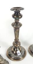 TWO PAIRS VICTORIAN CANDLESTICKS