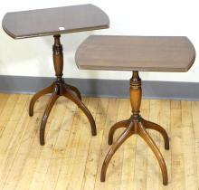 PAIR OF SHEPHERD AND BARKER WINE TABLES