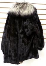 SILVER FOX AND MINK FUR JACKET