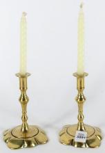 PETITE ANTIQUE ENGLISH TRAVELLERS CANDLESTICKS