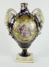 ANTIQUE SEVRES PORCELAIN URN