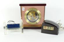 3 VINTAGE DESK CLOCKS