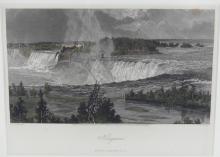 ANTIQUE NIAGARA FALLS ENGRAVING