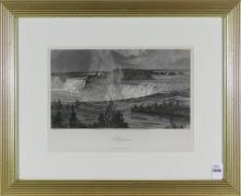 ANTIQUE NIAGARA FALLS ENGRAVING