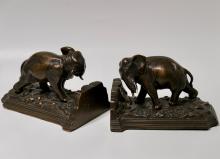 ELEPHANT BOOKENDS