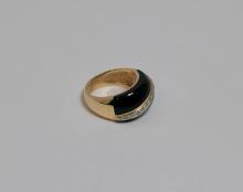 ONYX & DIAMOND RING