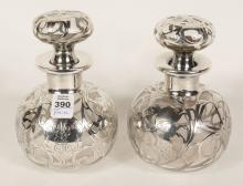 PAIR OF STERLING SCENT BOTTLES