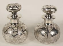 PAIR OF STERLING SCENT BOTTLES