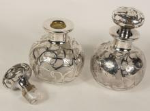 PAIR OF STERLING SCENT BOTTLES