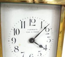 HARROD'S ANTIQUE FRENCH CARRIAGE CLOCK