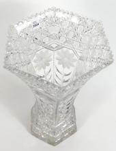 LARGE CRYSTAL VASE