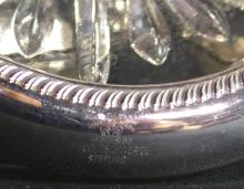 10 MATCHING STERLING SILVER & CRYSTAL COASTERS