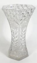 LARGE CRYSTAL VASE