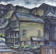 EXHIBITED MACKIE CRYDERMAN WATERCOLOUR