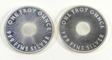 2 SILVER BULLION COINS - no tax