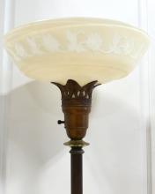 ANTIQUE TORCHERE LAMP