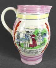 ANTIQUE "SAILOR'S FAREWELL" ENGLISH PITCHER