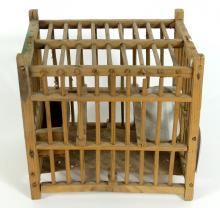 ANTIQUE COAL MINER'S BIRDCAGE