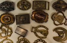 BELT BUCKLES AND HORSE BRASS