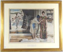 ANTIQUE PRINT AFTER TADEMA