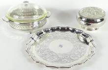 3 VINTAGE TABLE ACCESSORIES