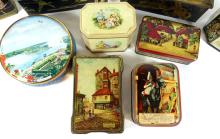 10 EARLY CONFECTIONARY TINS