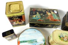 10 EARLY CONFECTIONARY TINS