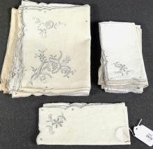 17 PIECES OF IRISH LINEN