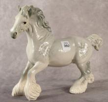 BESWICK "GREY SHIRE HORSE" FIGURINE