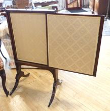 VICTORIAN SIDE CHAIR AND DRAFT SCREEN