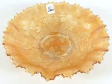 ANTIQUE NORTHWOOD CARNIVAL GLASS FRUIT BOWL