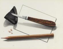 PAIR ANTIQUE CHINESE WATERCOLOURS