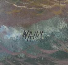 VINTAGE 20TH CENTURY SEASCAPE OIL