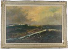 VINTAGE 20TH CENTURY SEASCAPE OIL