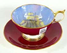 AYNSLEY CLIPPER SHIP CUP & SAUCER