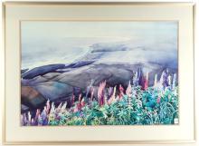 LUPINS BY THE SEASHORE