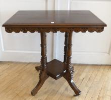 WALNUT PARLOUR TABLE