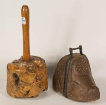 WOODEN MALLET AND STIRRUP