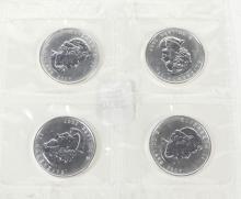 4 CANADIAN SILVER COINS - no tax