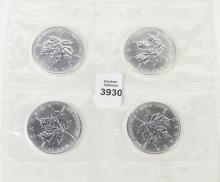 4 CANADIAN SILVER COINS - no tax