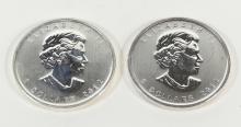 2 CANADIAN SILVER COINS - no tax