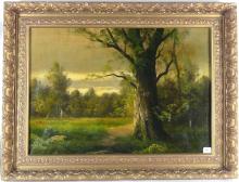 ANTIQUE OIL PAINTING ON CANVAS