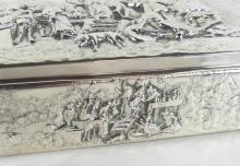 FINE DANISH SILVER REPOUSSE BOX