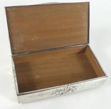 FINE DANISH SILVER REPOUSSE BOX