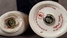 TWO ROYAL CROWN DERBY PAPERWEIGHTS