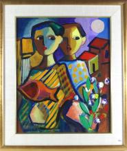 CUBIST STYLE PAINTING