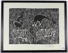 SIGNED CHARLES MUNGOLO PRINT